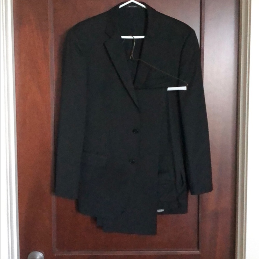 Hugo Boss black stripe suite